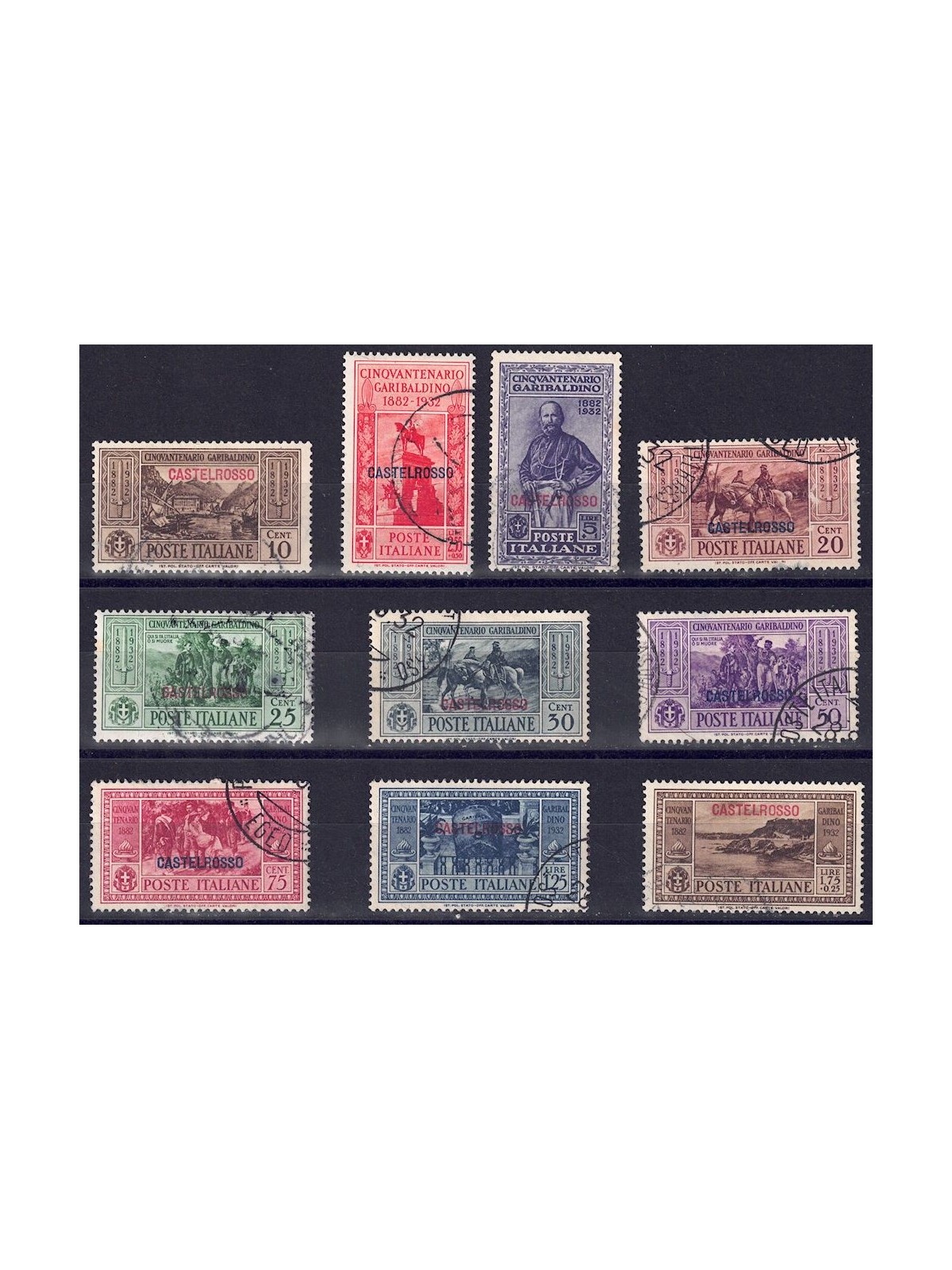 EGEO CASTELROSSO 1932 Giuseppe Garibaldi 10v us