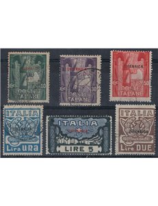 CIRENAICA 1923 Marcia su Roma 6v us