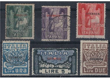 CYRENAICA 1923 March on Rome 6v us