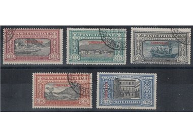 CYRENAICA 1924 Alessandro Manzoni 5v us