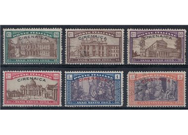 CIRENAICA 1925 Anno Santo 6v us