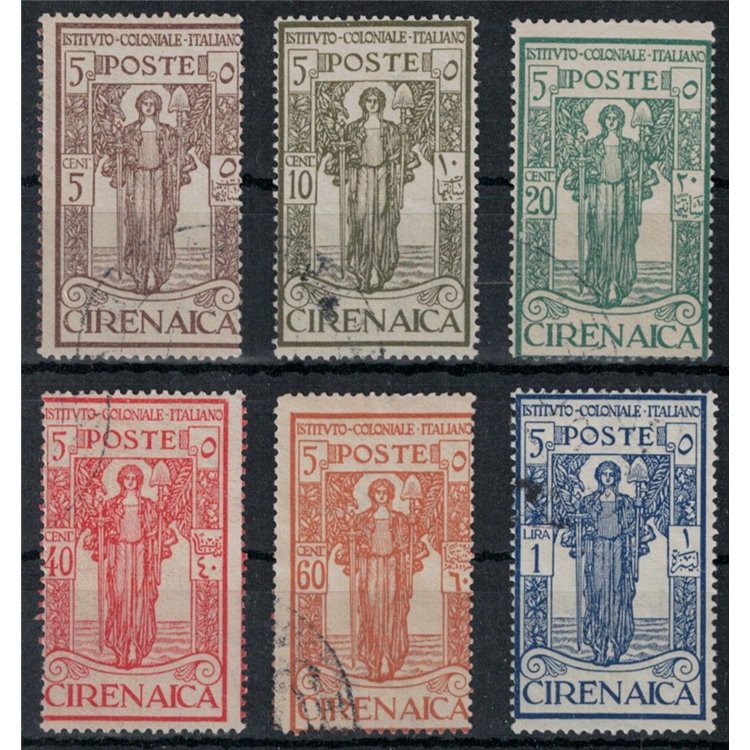 CIRENAICA 1926 Pro Istituto Coloniale Italiano 6v us