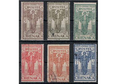 CIRENAICA 1926 Pro Istituto Coloniale Italiano 6v us