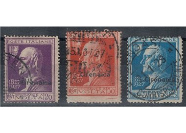CYRENAICA 1927 Alessandro Volta 3v us