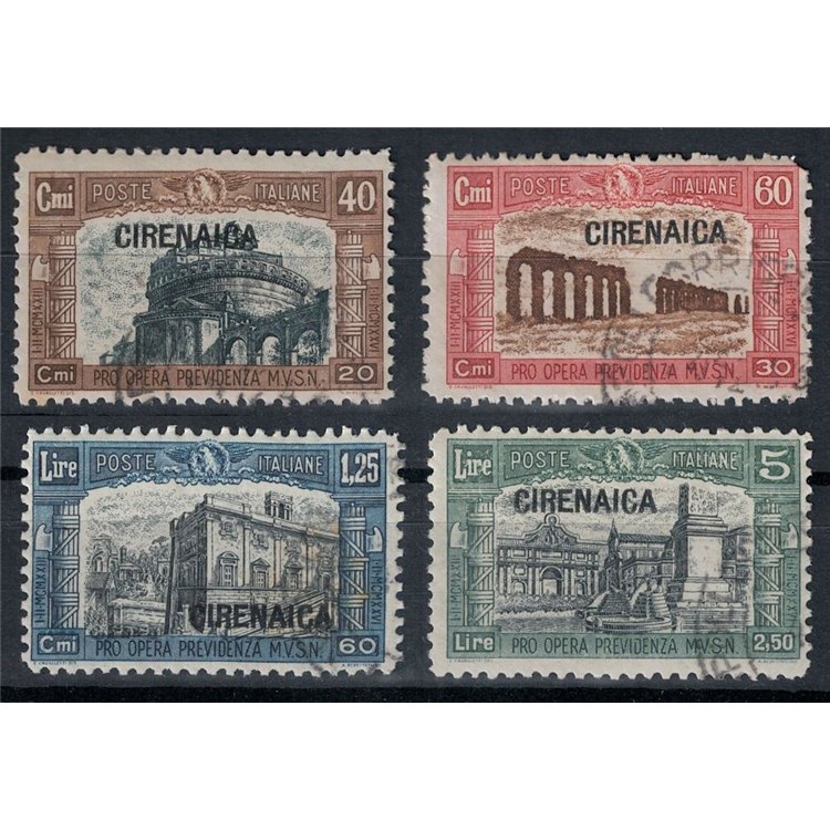 CIRENAICA 1927 Milizia I 4v us