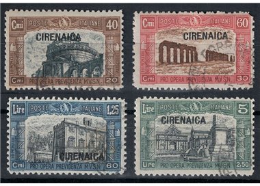 CIRENAICA 1927 Milizia I 4v us