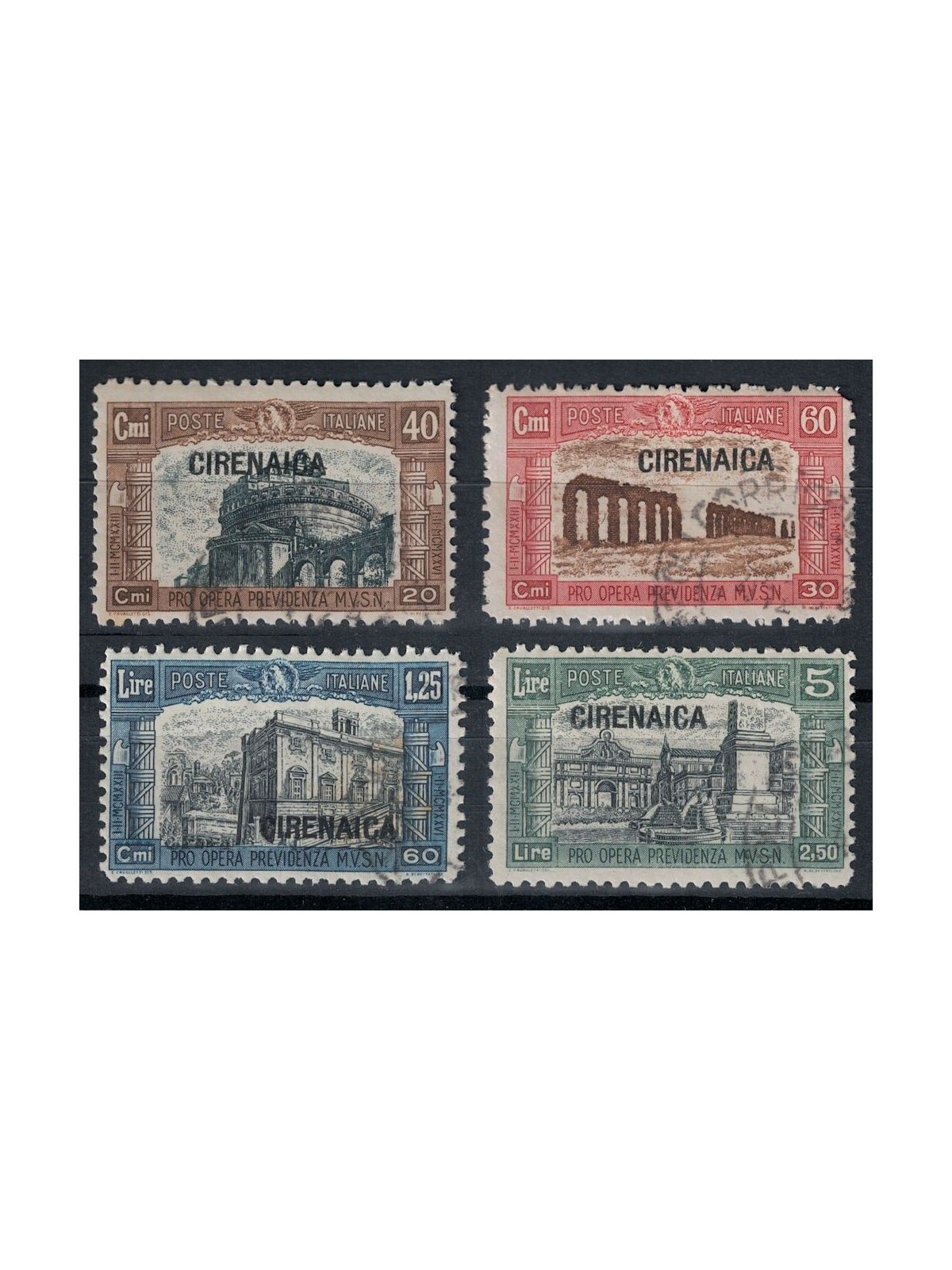 CIRENAICA 1927 Milizia I 4v us
