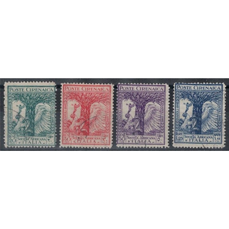 CIRENAICA 1928 Pro Società Africana d'Italia 4v us