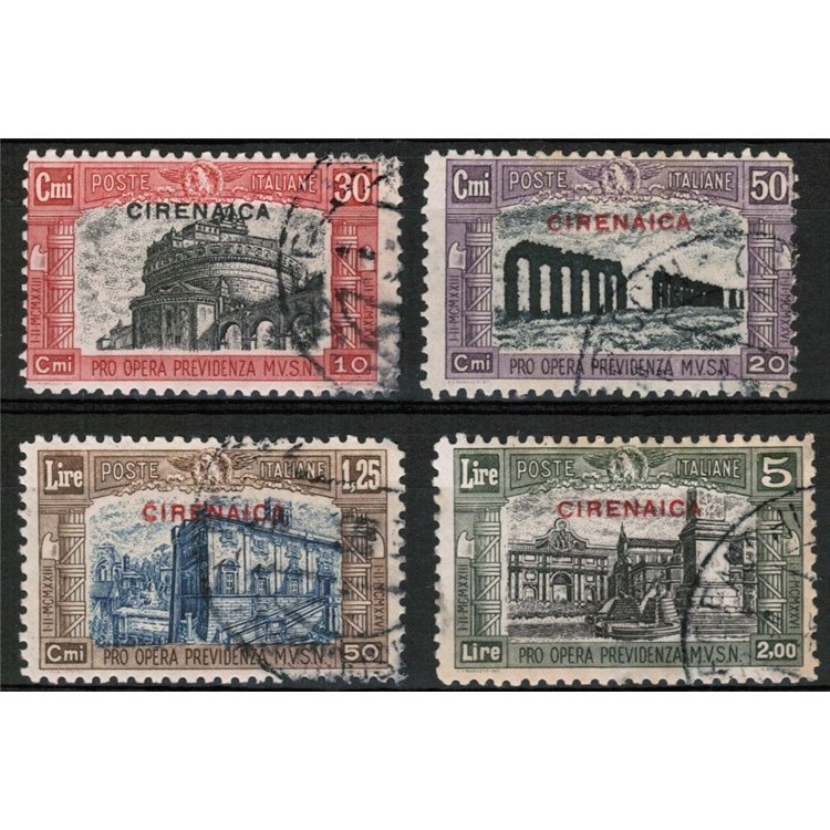 CYRENAICA 1929 Militia II 4v us