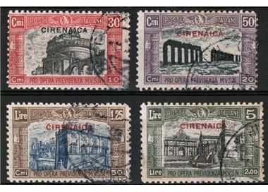 CIRENAICA 1929 Milizia II 4v us