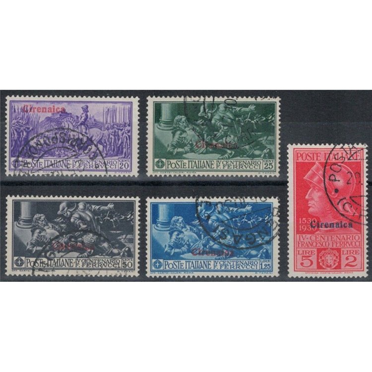 CYRENAICA 1930 Francesco Ferrucci 5v us