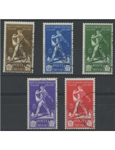 CIRENAICA 1930 Istituto Agricolo Italiano 5v us
