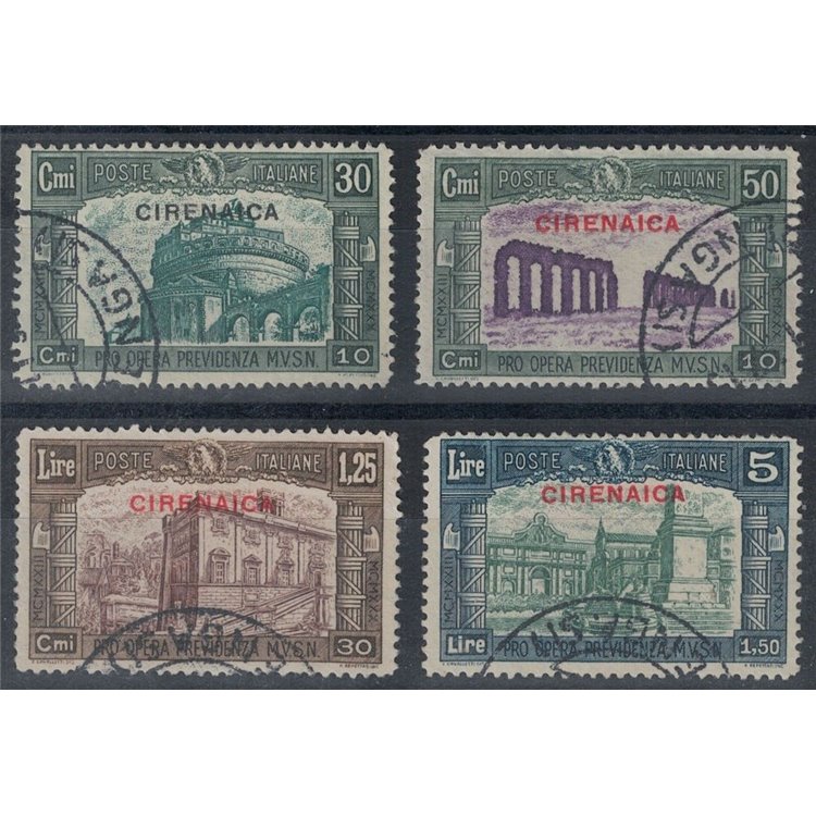 CIRENAICA 1930 Milizia III 4v us