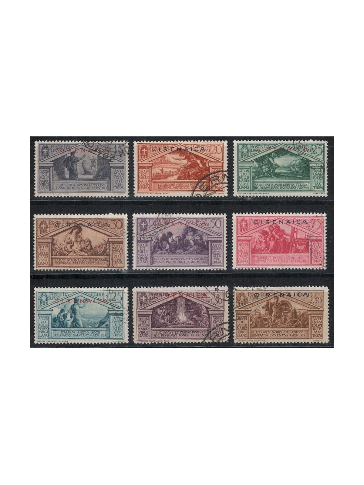 CYRENAICA 1930 Virgil 9v us