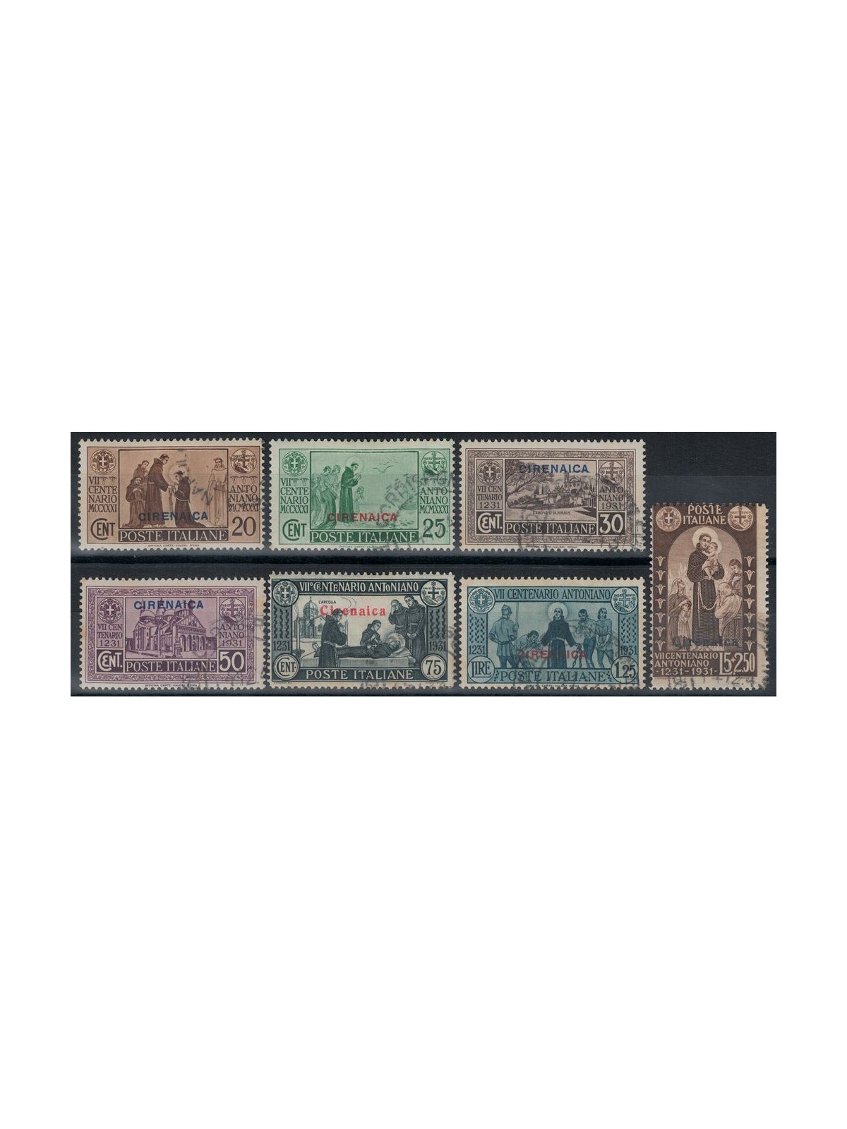 CYRENAICA 1931 St. Anthony 7v us