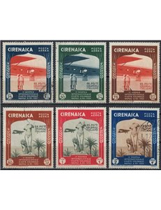CIRENAICA 1934 Mostra d'arte coloniale (posta aerea) 6v us