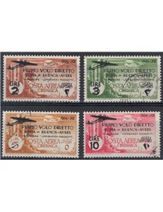 CIRENAICA 1934 Volo Roma-Buenos Aires 4v us