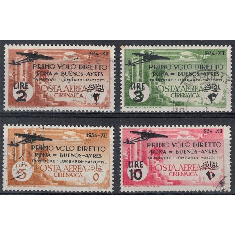 CIRENAICA 1934 Rome-Buenos Aires flight 4th us