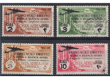 CIRENAICA 1934 Rome-Buenos Aires flight 4th us