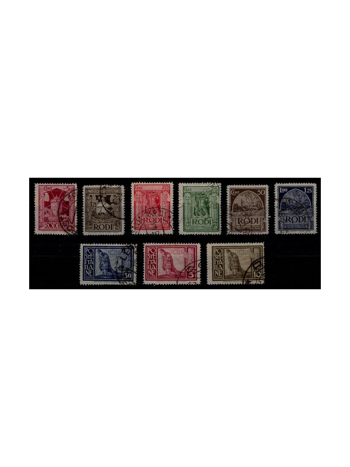 AEGEAN 1929 Pictorial Series 9v us