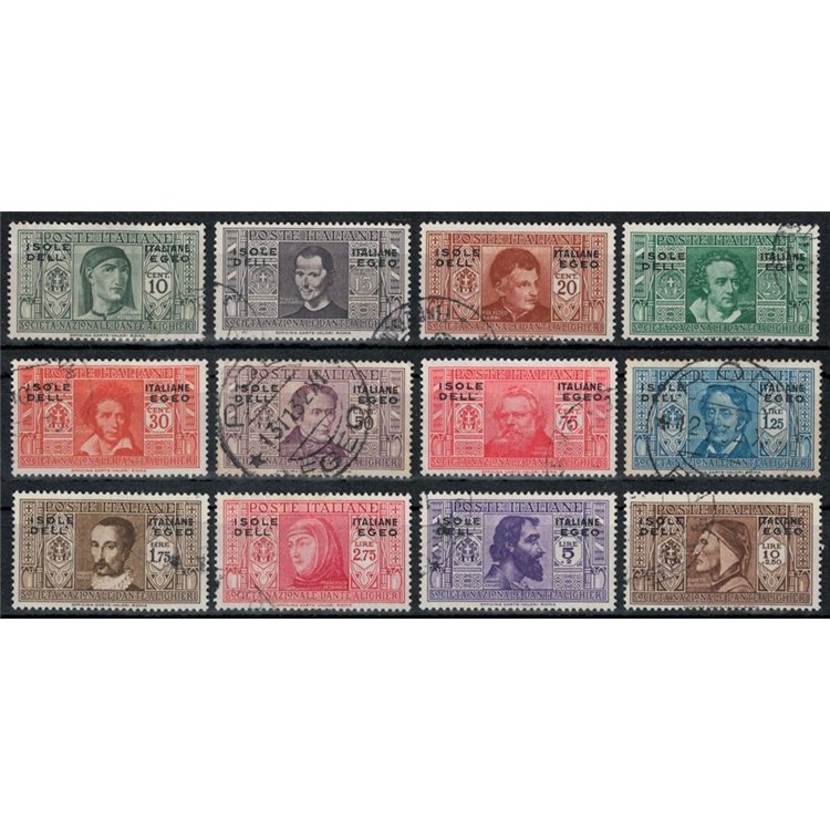 AEGEAN 1932 Dante Alighieri 12v us
