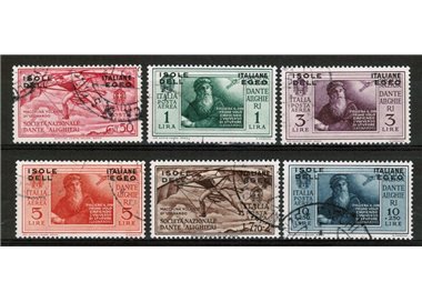 EGEO 1932 Dante Alighieri (airmail) 6v us