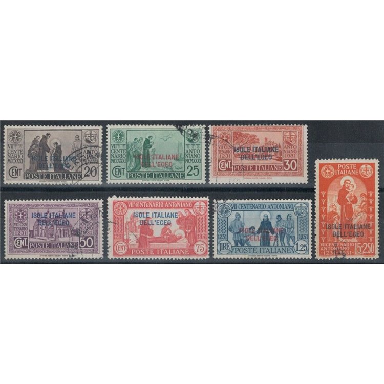 AEGEAN 1932 Saint Anthony 7v us