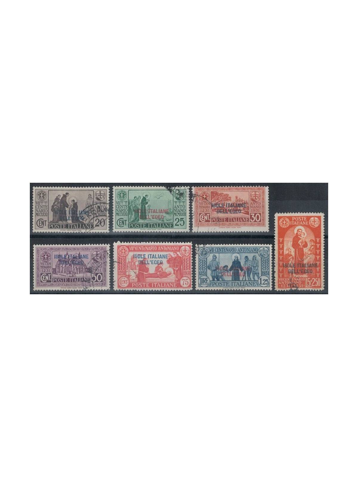 AEGEAN 1932 Saint Anthony 7v us