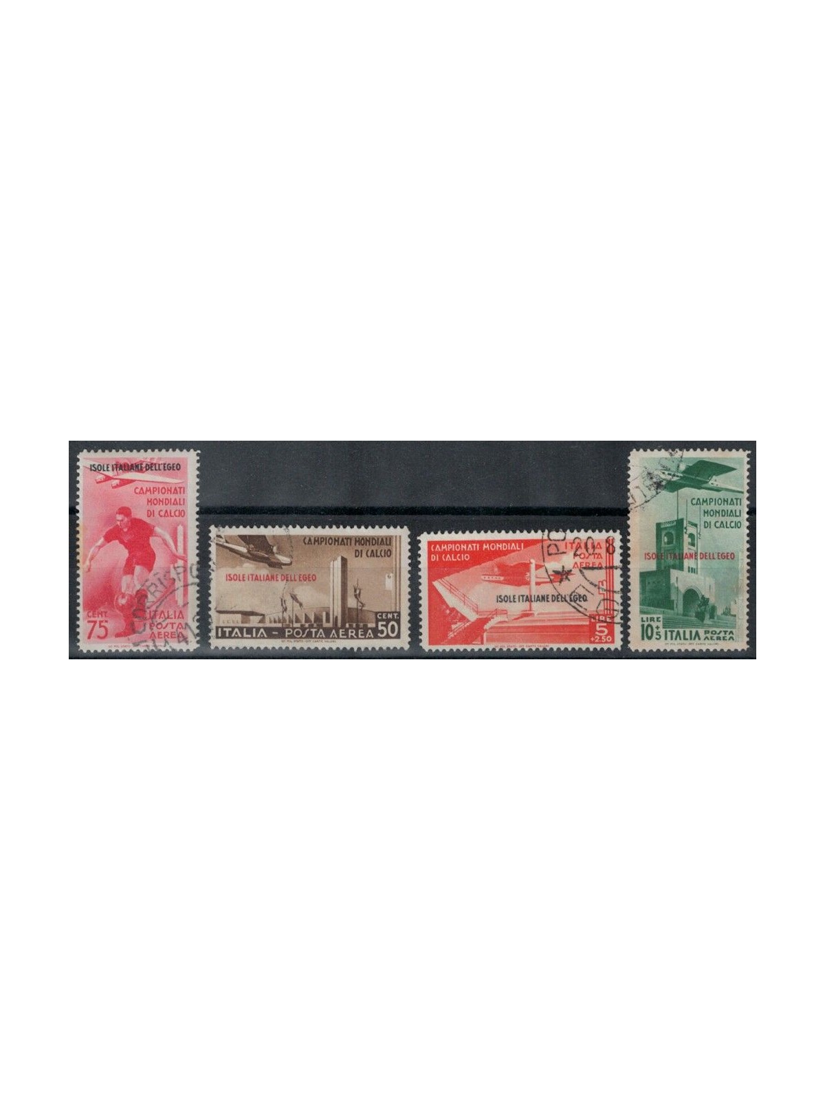 EGEO 1934 Campionati mondiali di calcio (posta aerea) 4v us