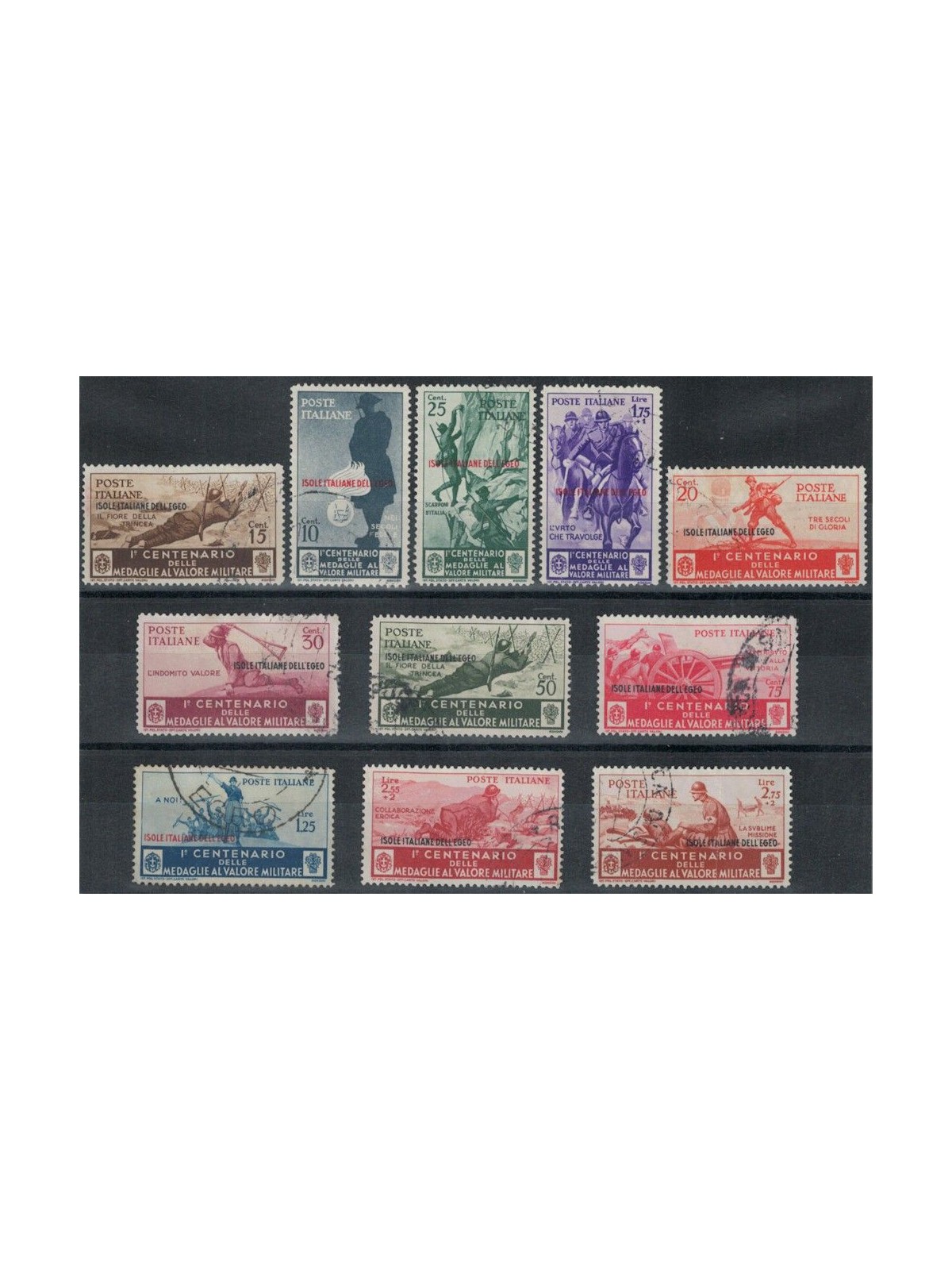 EGEO 1934 Medals for Military Valor 11v US
