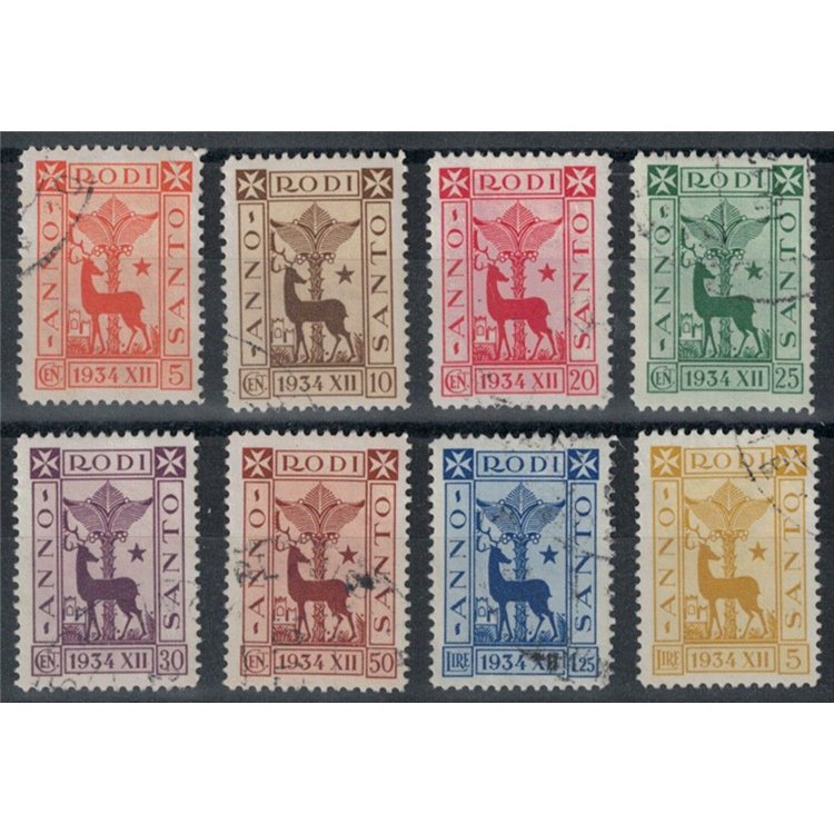 AEGEAN 1935 Holy Year 8v us