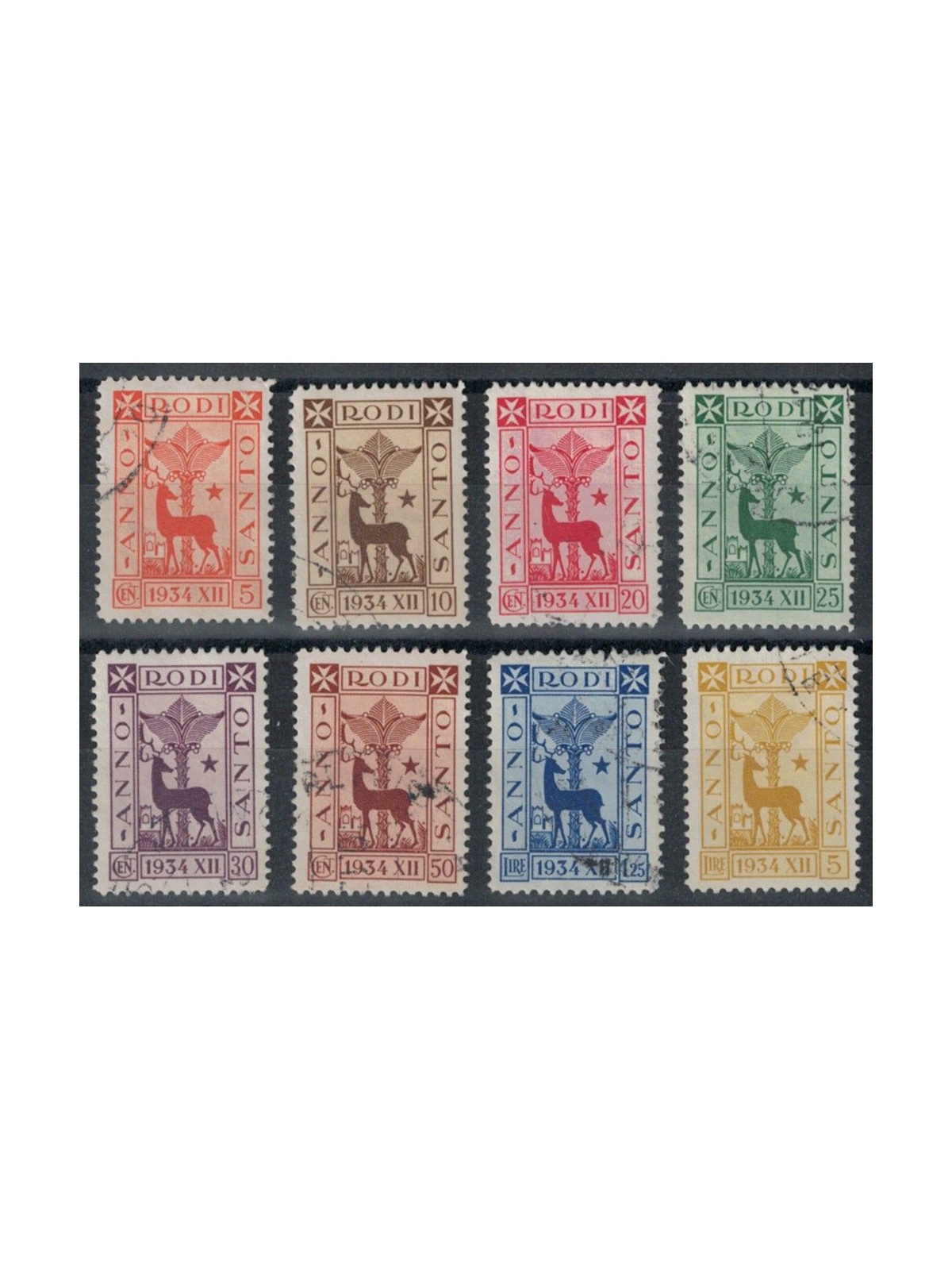 AEGEAN 1935 Holy Year 8v us