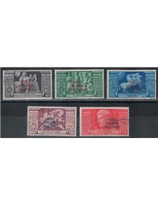 AEGEAN 1938 Augustus (airmail) 5v us