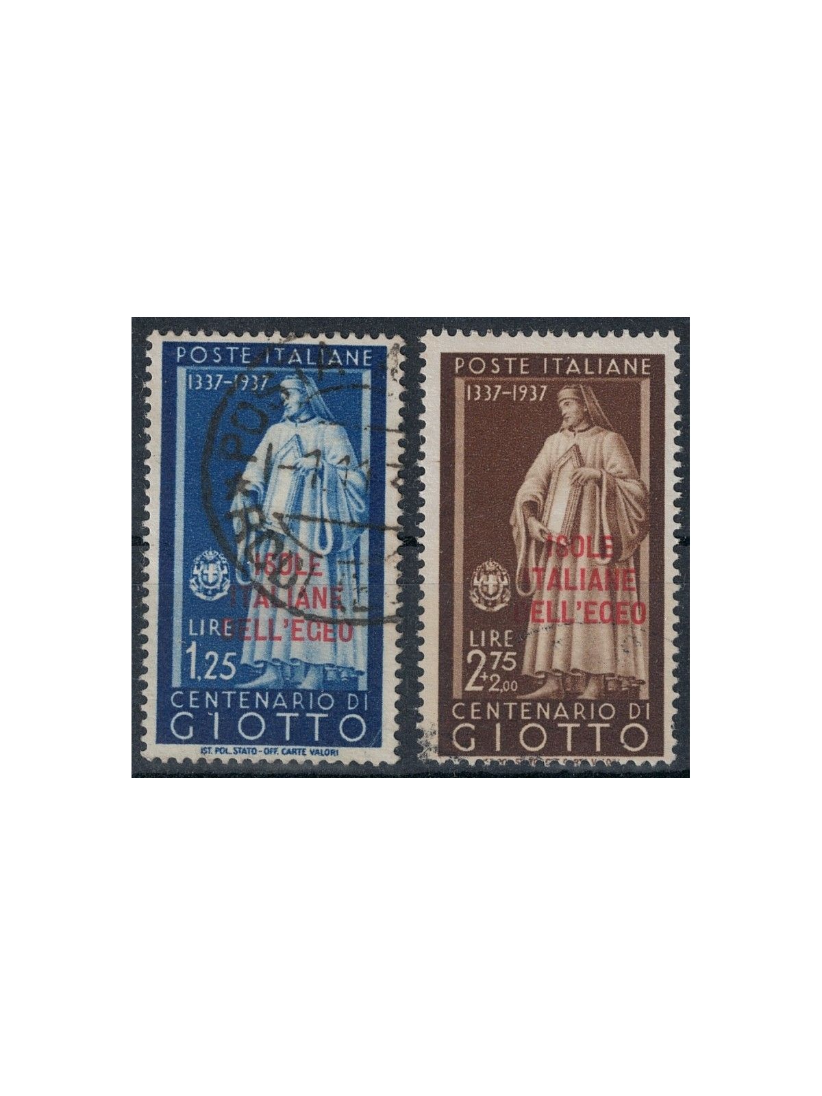 EGEO 1938 Uomini illustri, Giotto 2v us