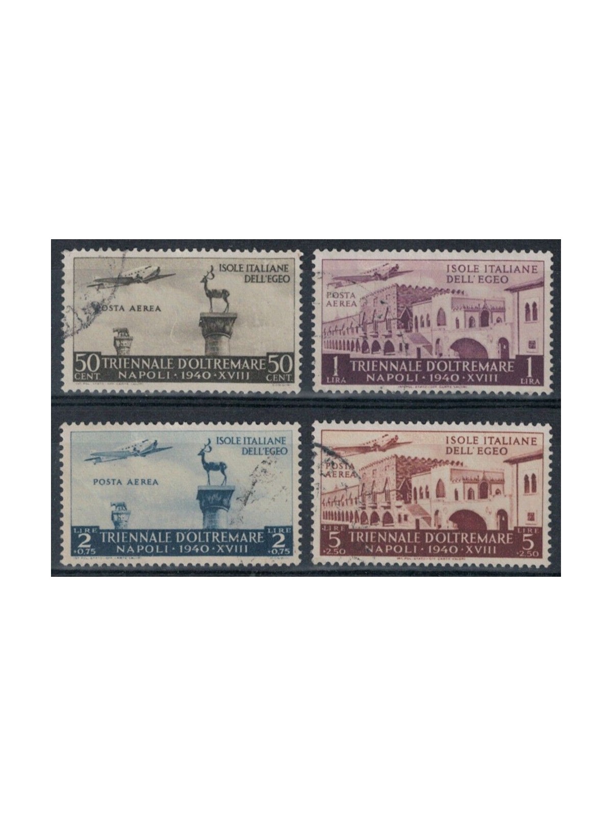 EGEO 1940 Overseas Triennial Exhibition (airmail) 4v us