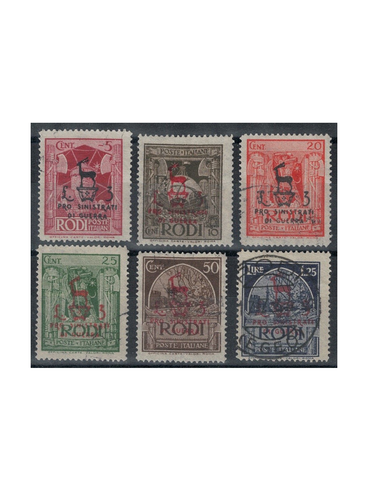 EGEO 1944 Pro sinistrati di guerra 6v us