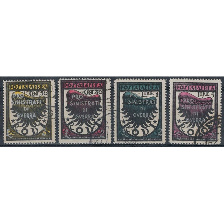 EGEO 1944 Pro sinistrati di guerra (posta aerea) 4v us