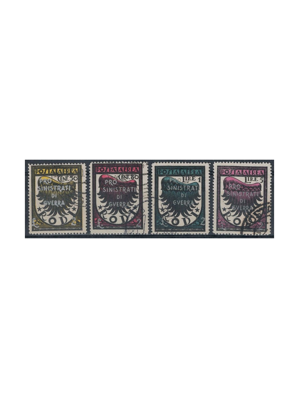EGEO 1944 Pro war casualties (airmail) 4v us