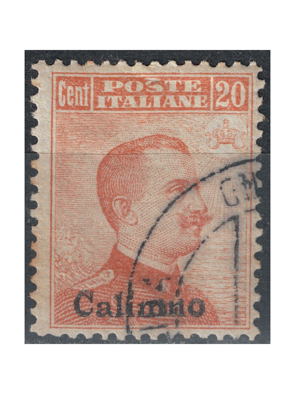 EGEO CALINO 1917 20c orange without watermark us