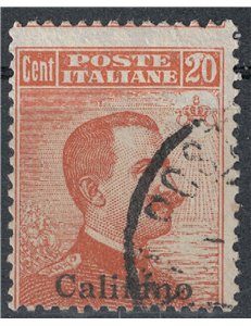 EGEO CALINO 1922 20c orange filigree crown us