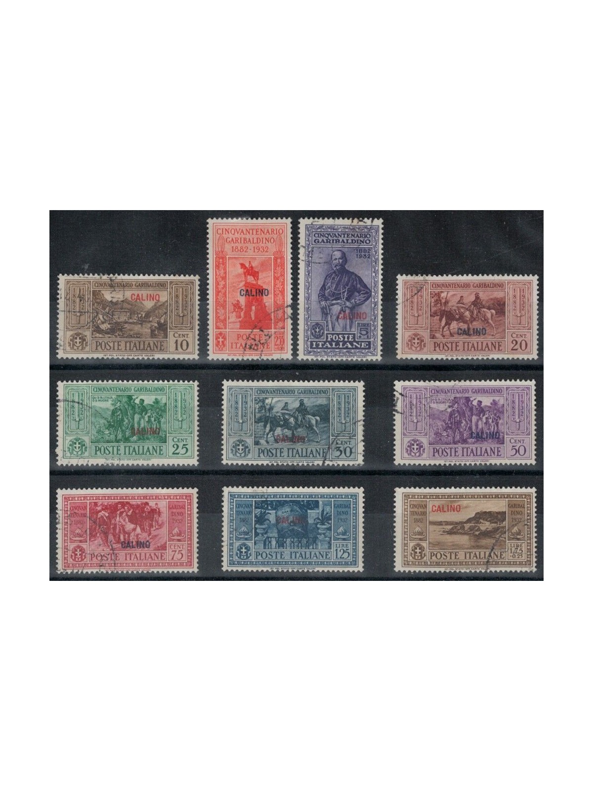 EGEO CALINO 1932 Giuseppe Garibaldi 10v us