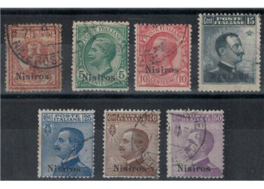 AEGEAN NISYRO 1912 Ordinary series 7v us
