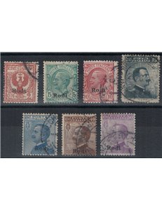 AEGEAN RHODES 1912 Ordinary series 7v us