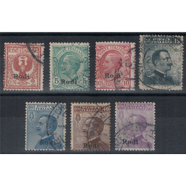 AEGEAN RHODES 1912 Ordinary series 7v us