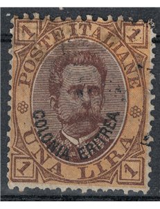 ERITREA 1893 1£ orange and brown us