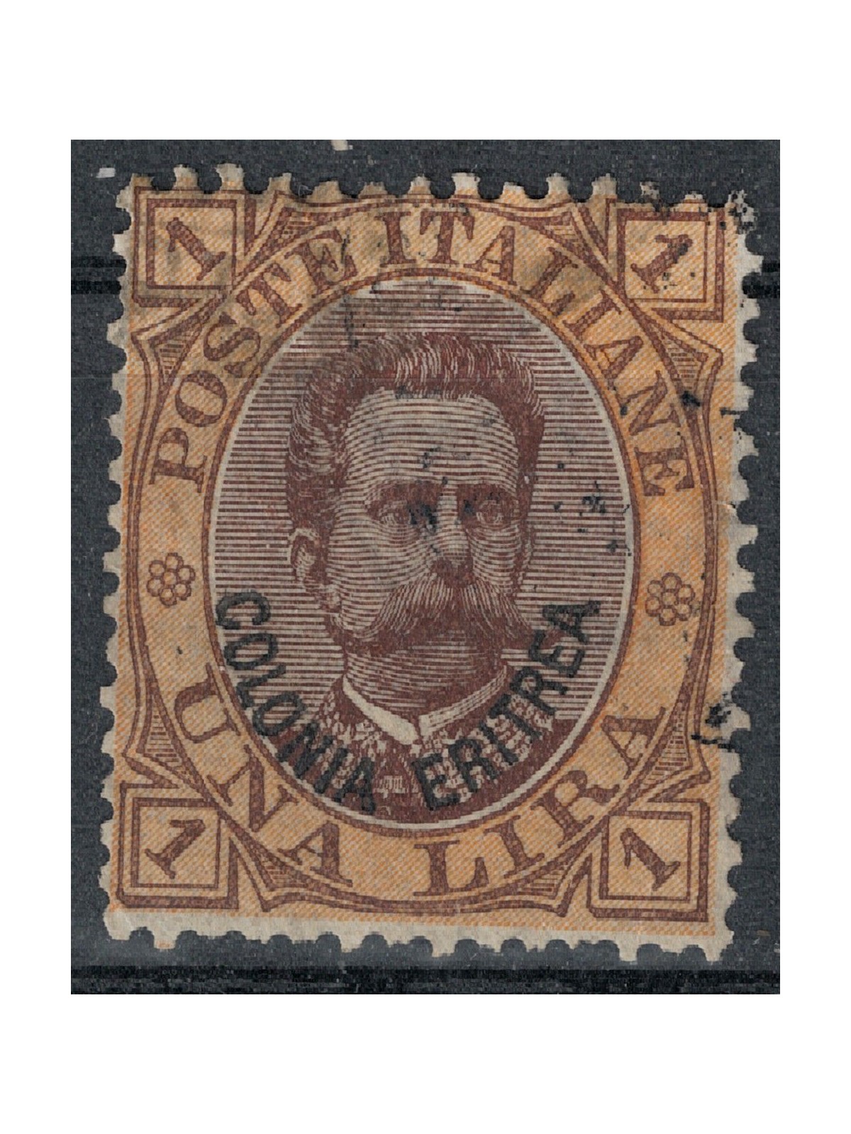 ERITREA 1893 1£ orange and brown us