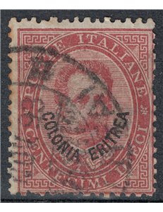 ERITREA 1893 10c carminio us