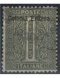 ERITREA 1893 1c olive green us
