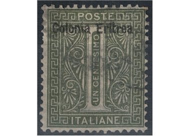 ERITREA 1893 1c olive green us