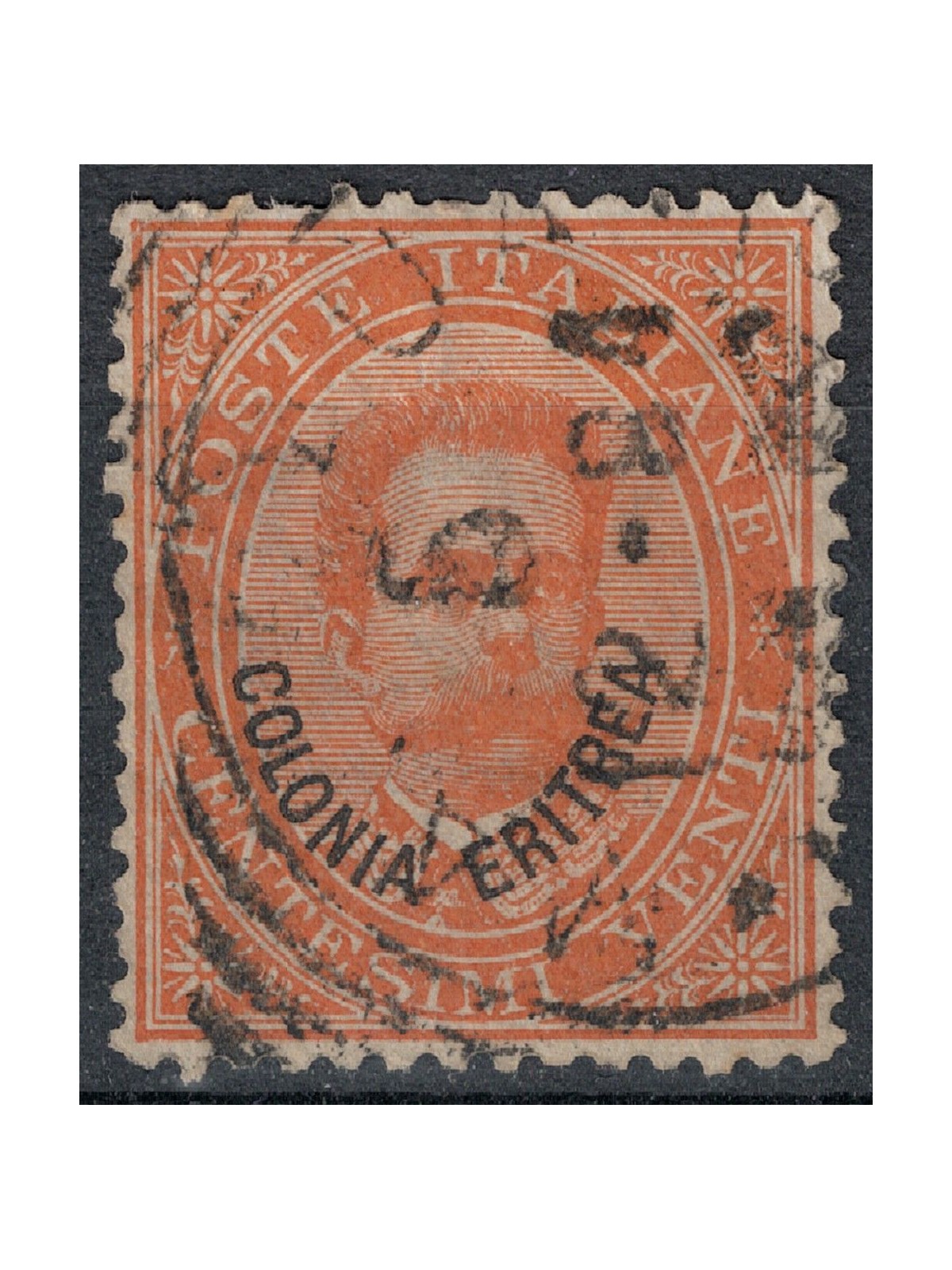 ERITREA 1893 20c orange us